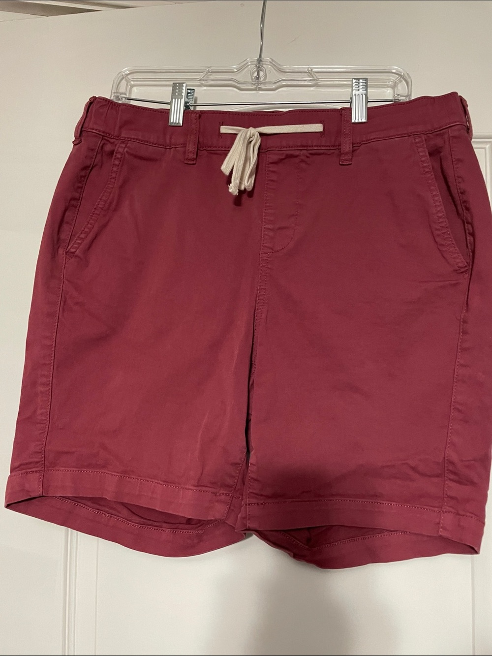 torrid Drawstring Bermuda Shorts in Berry
